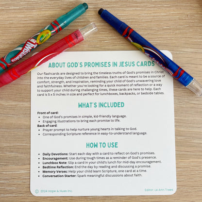 God's Promises in Jesus Prayer Cards