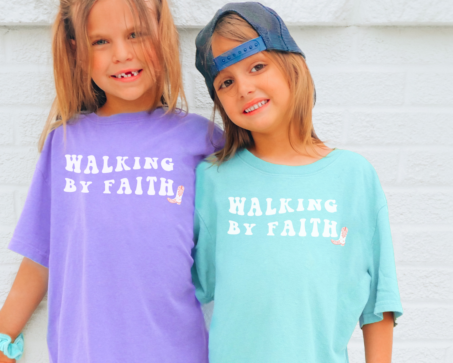 Walking by Faith Kids Tee, Comfort Colors®