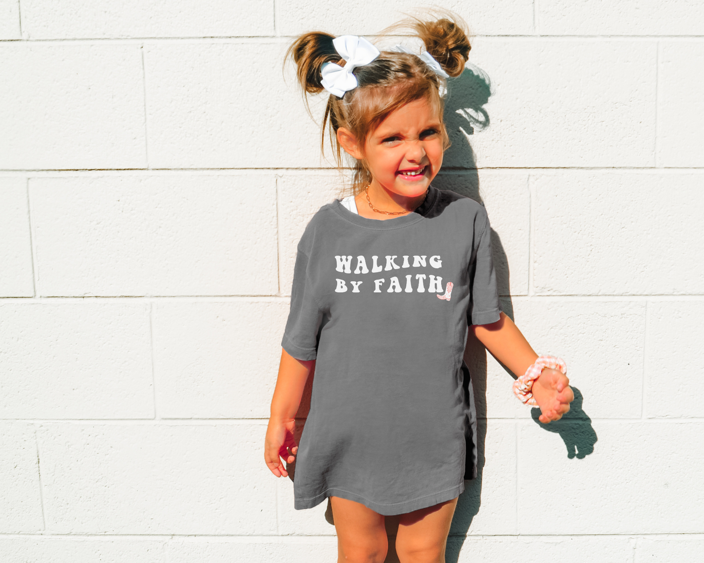 Walking by Faith Kids Tee, Comfort Colors®