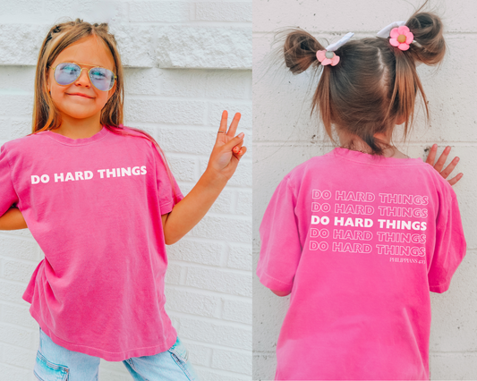 Do Hard Things Kids T-Shirt, Comfort Colors®